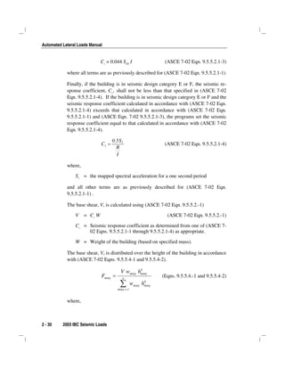 Lateral loads manual | PDF