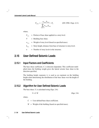 Lateral loads manual | PDF