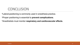 Comprehensive Guide to Lateral Positioning in Anesthesia for Patient ...