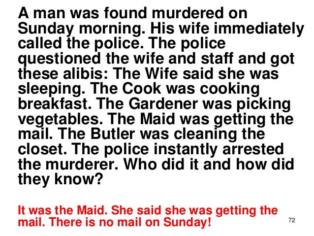 Lateral Thinking Questions