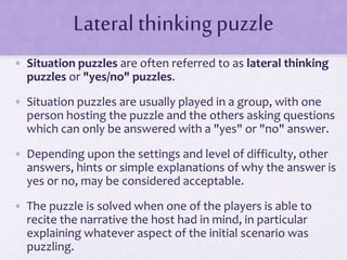 Lateral thinking | PPTX