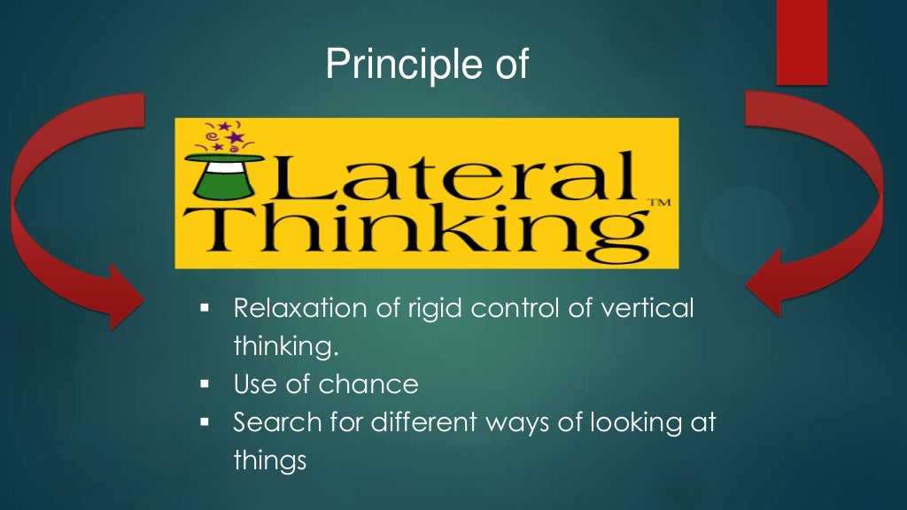 Lateral thinking by edward de bono