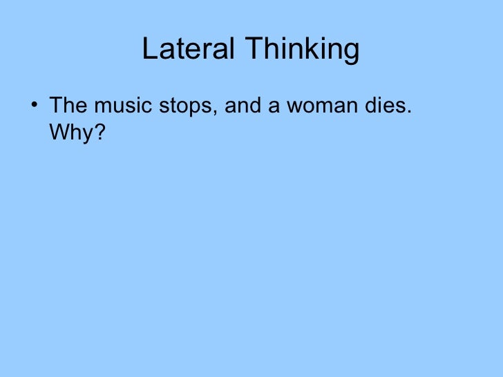 Lateral Thinking Puzzles