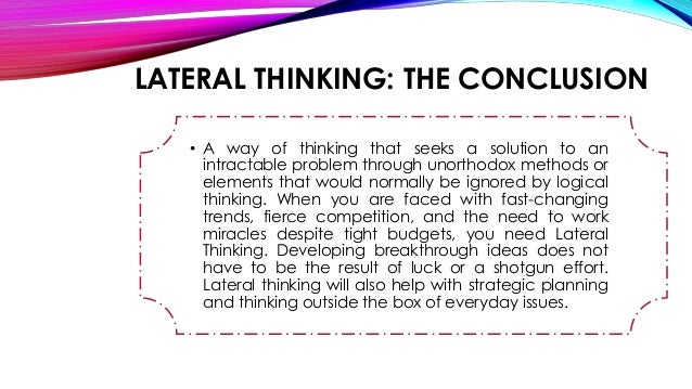 Lateral Vs Vertical Thinking lateral-vs-vertical-thinking