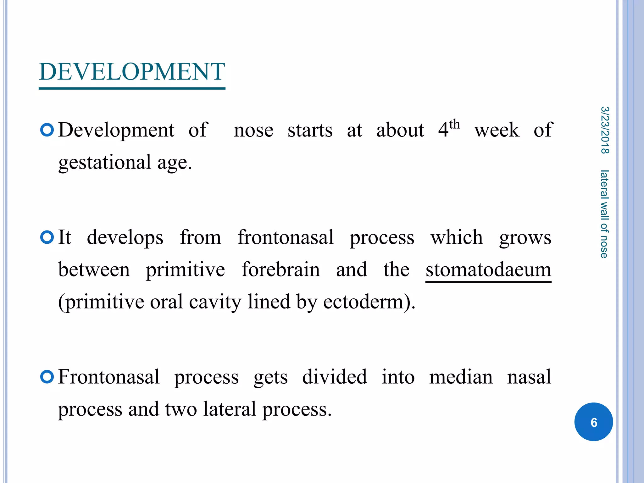 Lateral wall of nose | PPTX