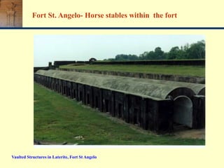 Vaulted Structures in Laterite, Fort St Angelo
Fort St. Angelo- Horse stables within the fort
 