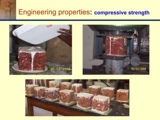 Engineering properties: compressive strength
 