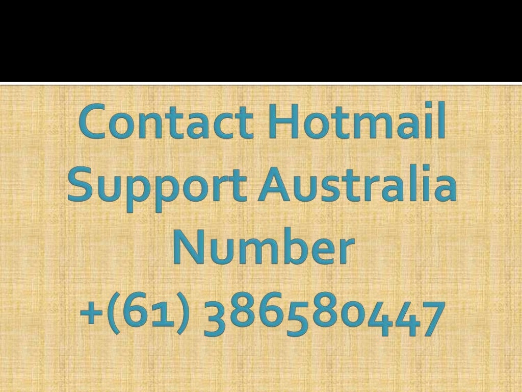 Hotmail Support Australia provide experts to your Hotmail Account Diaâ€¦