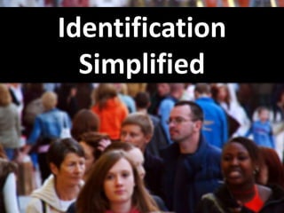 Identification
  Simplified
 