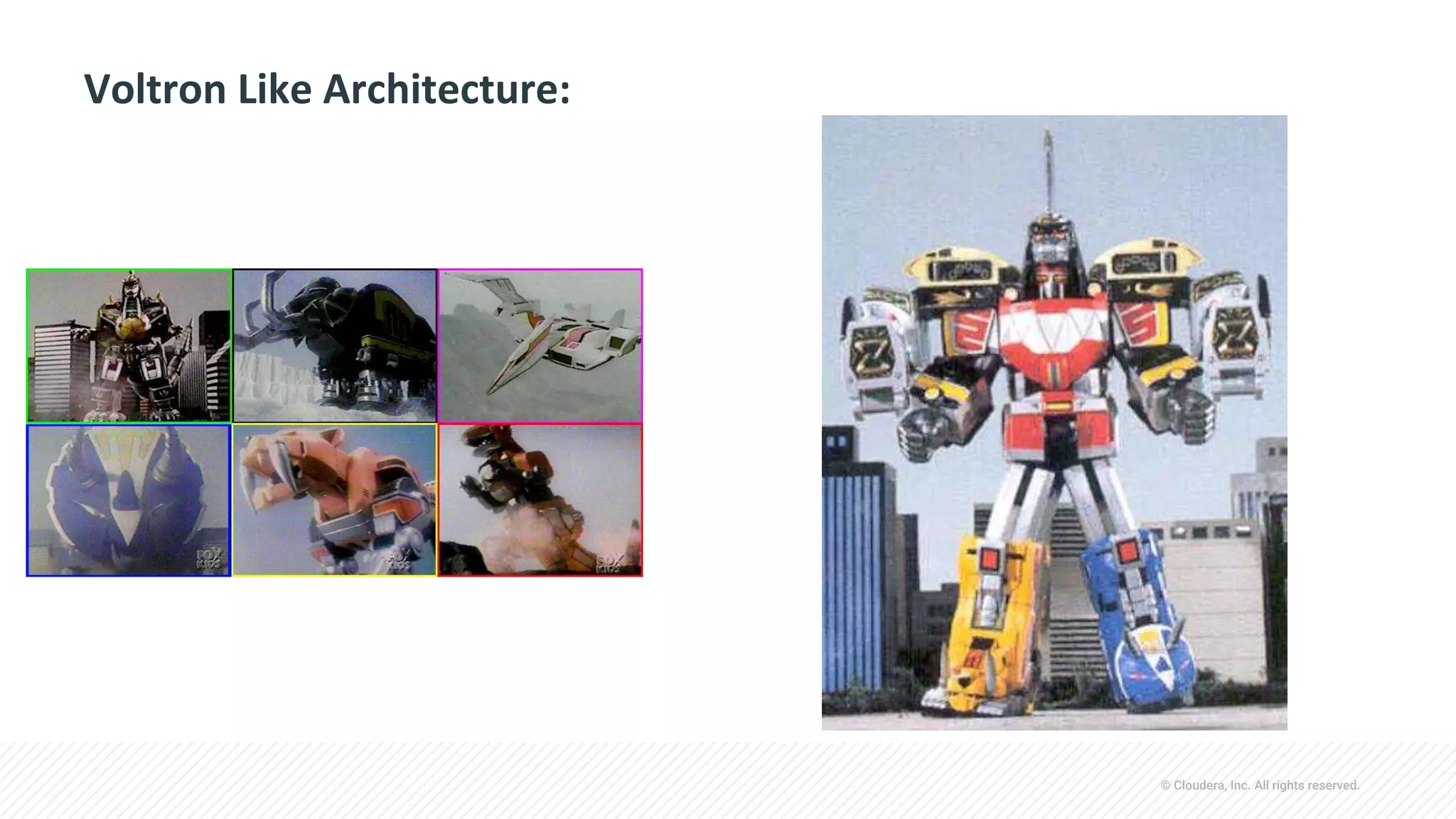 © Cloudera, Inc. All rights reserved.
Voltron Like Architecture:
 