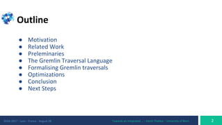 Formalising Graph Pattern Matching Gremlin traversals in Graph Alegra | PDF