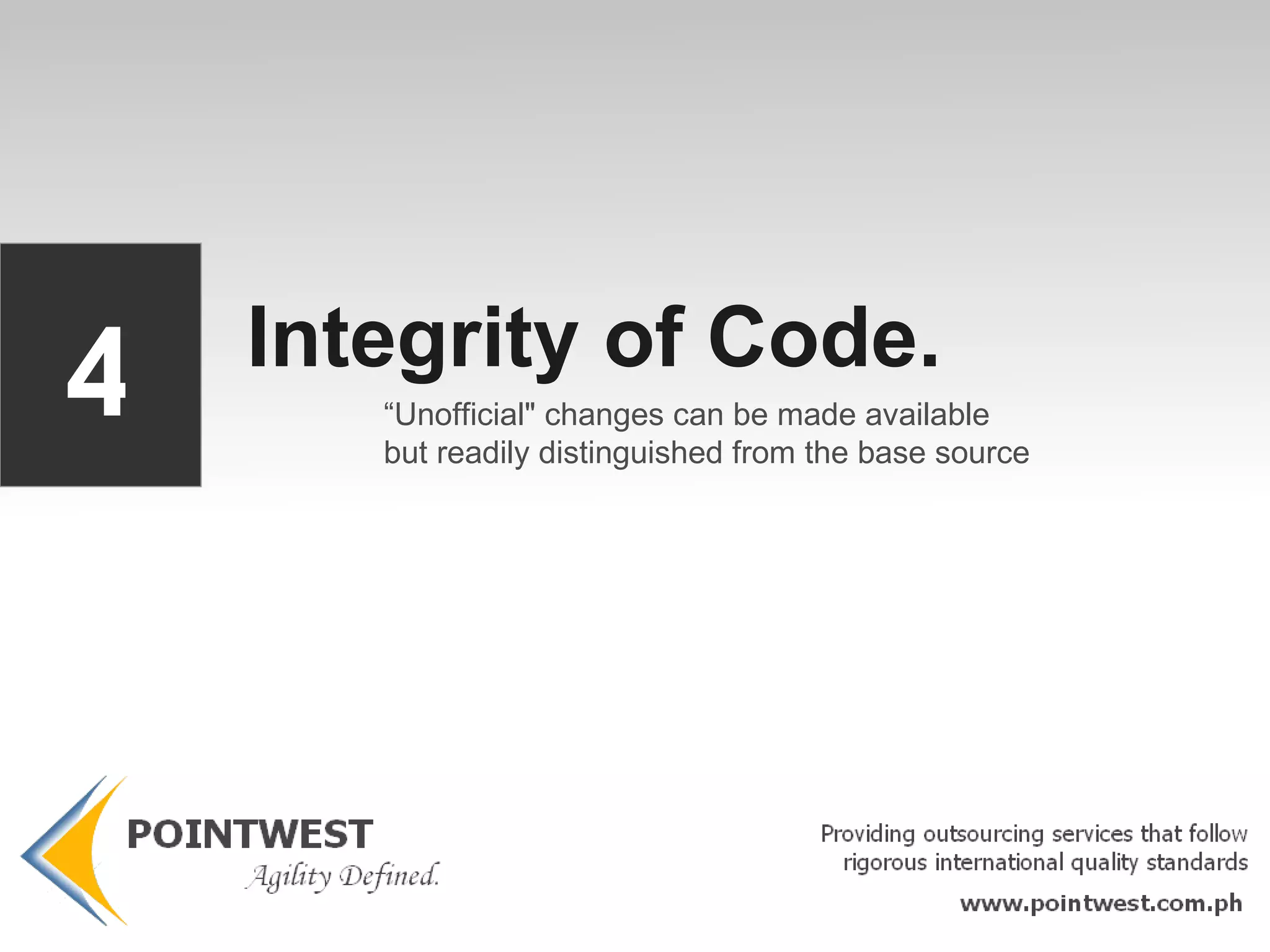 Open source is defined by ten sections. Read them carefully. 