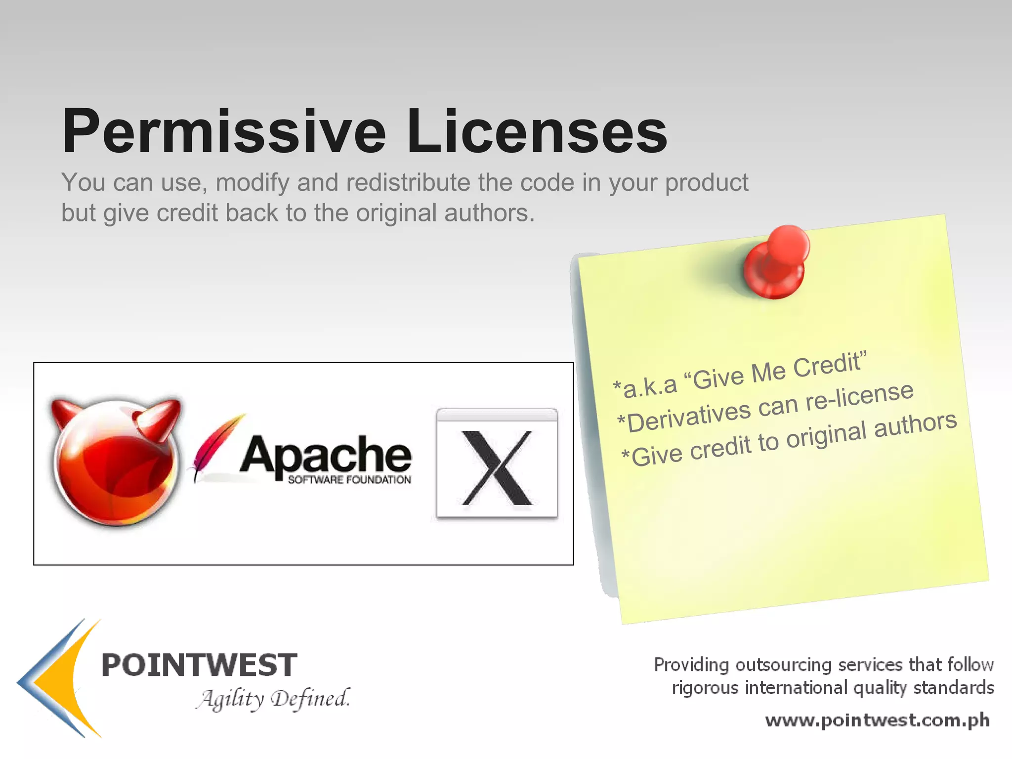 License Must Be  Technology Neutral. No provision of the license may be predicated on any individual technology or style of interface.  10 