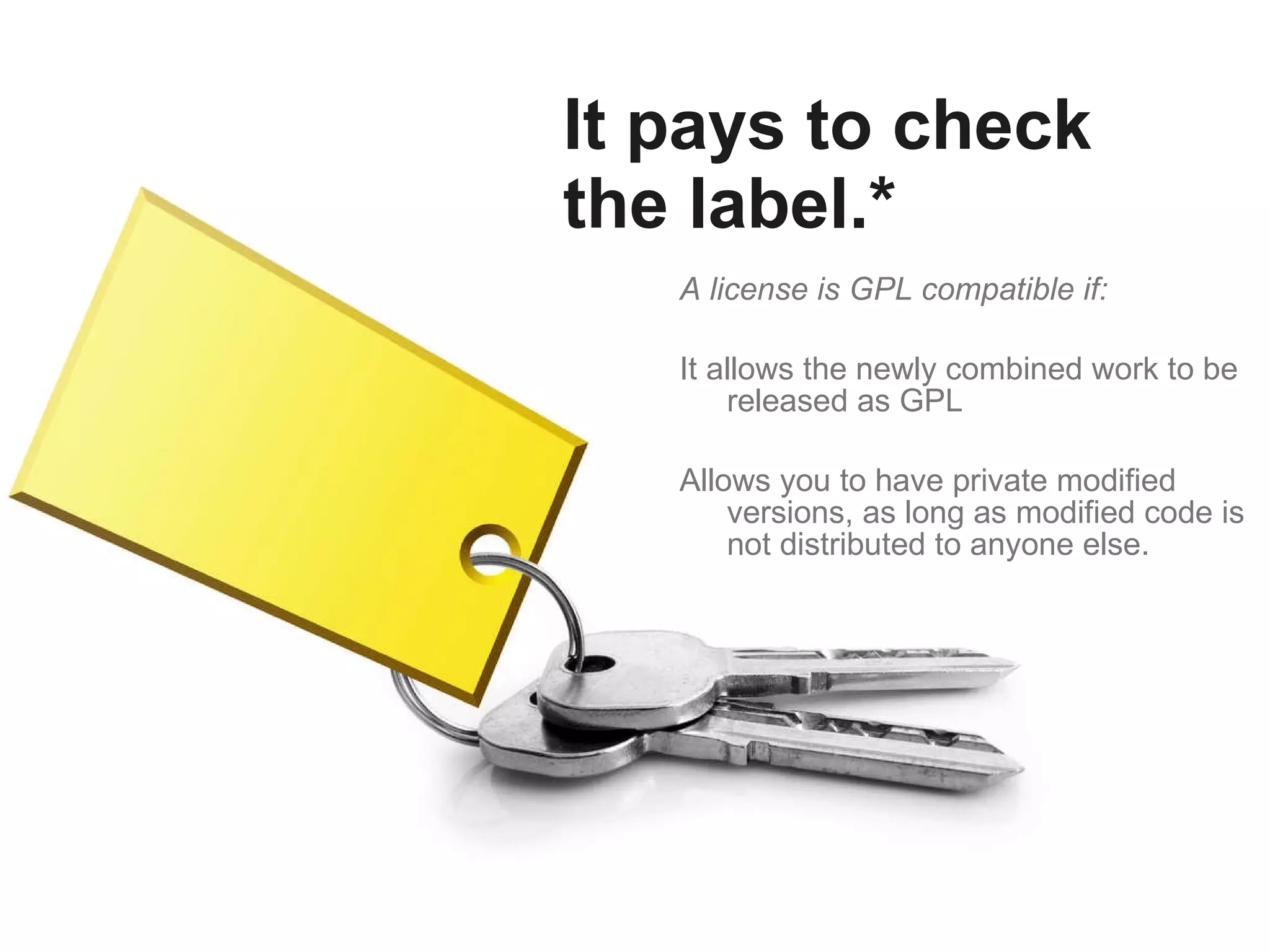 You can’t just mix and match software licenses They have to be compatible. 