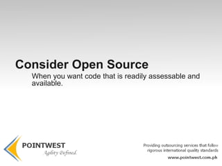 You can’t use open source You love proprietary software so much that you need expensive training to learn it. 