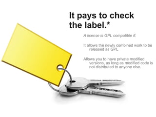 You can’t just mix and match software licenses They have to be compatible. 