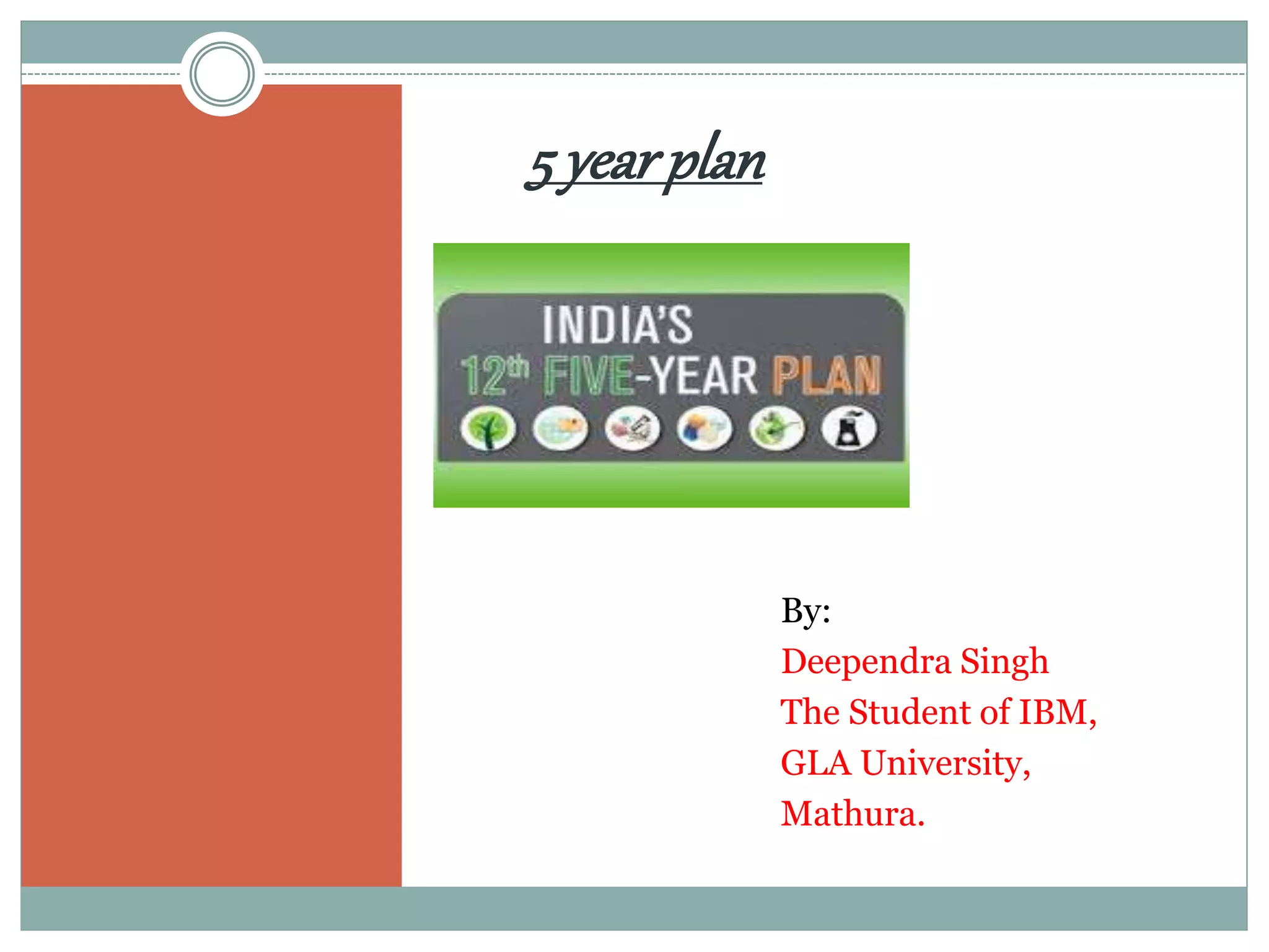 5 year plan | PPTX