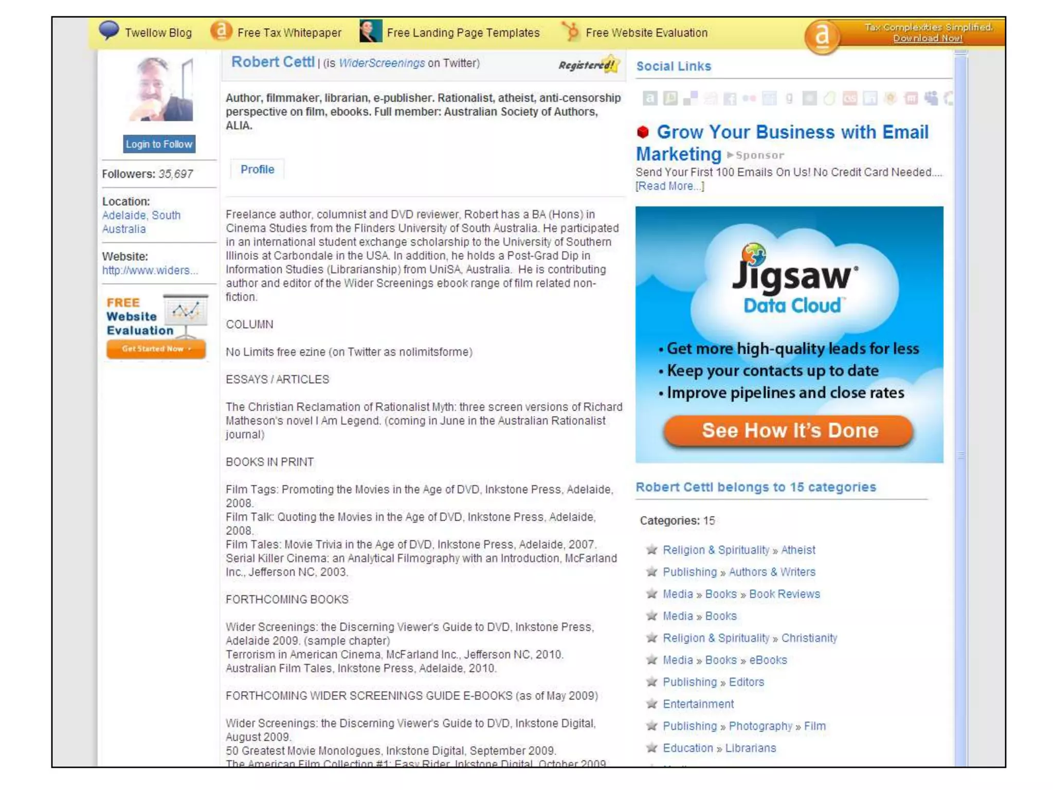 Third-party websitesTwellow