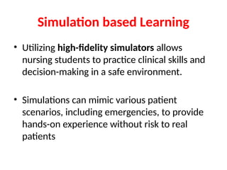 Latest Approaches to Learning, NURSING EDUCATION | PPTX