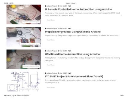Latest Arduino Projects PDF list downloadable free.pdf