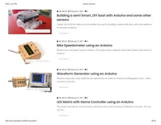 Latest Arduino Projects PDF list downloadable free.pdf