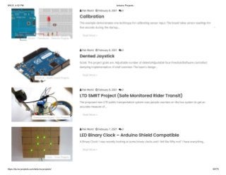 Latest Arduino Projects PDF list downloadable free.pdf