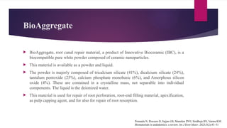LATEST BIOMATERIALS.pptx biomaterials in endodontics | PPTX