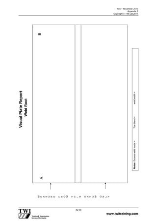 Rev 1 November 2010
Appendix 2
Copyright  TWI Ltd 2011
www.twitraining.com
A2-33
 