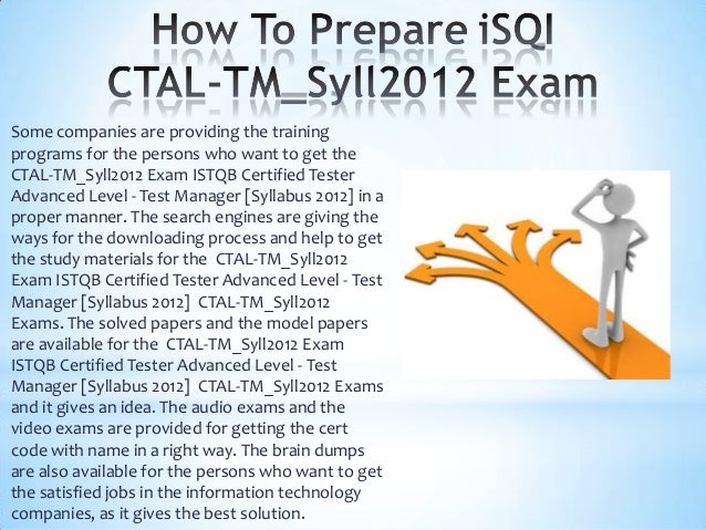 CTAL-TM-001 Prüfungsaufgaben