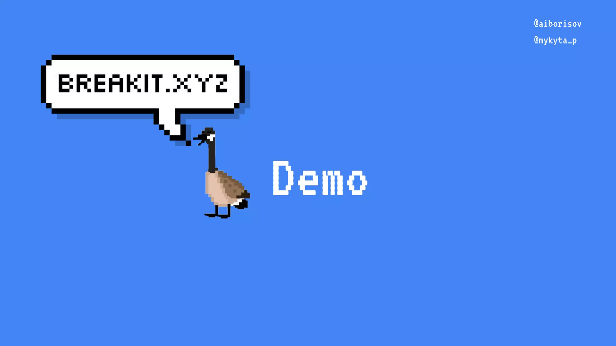 Demo @aiborisov @mykyta_p 