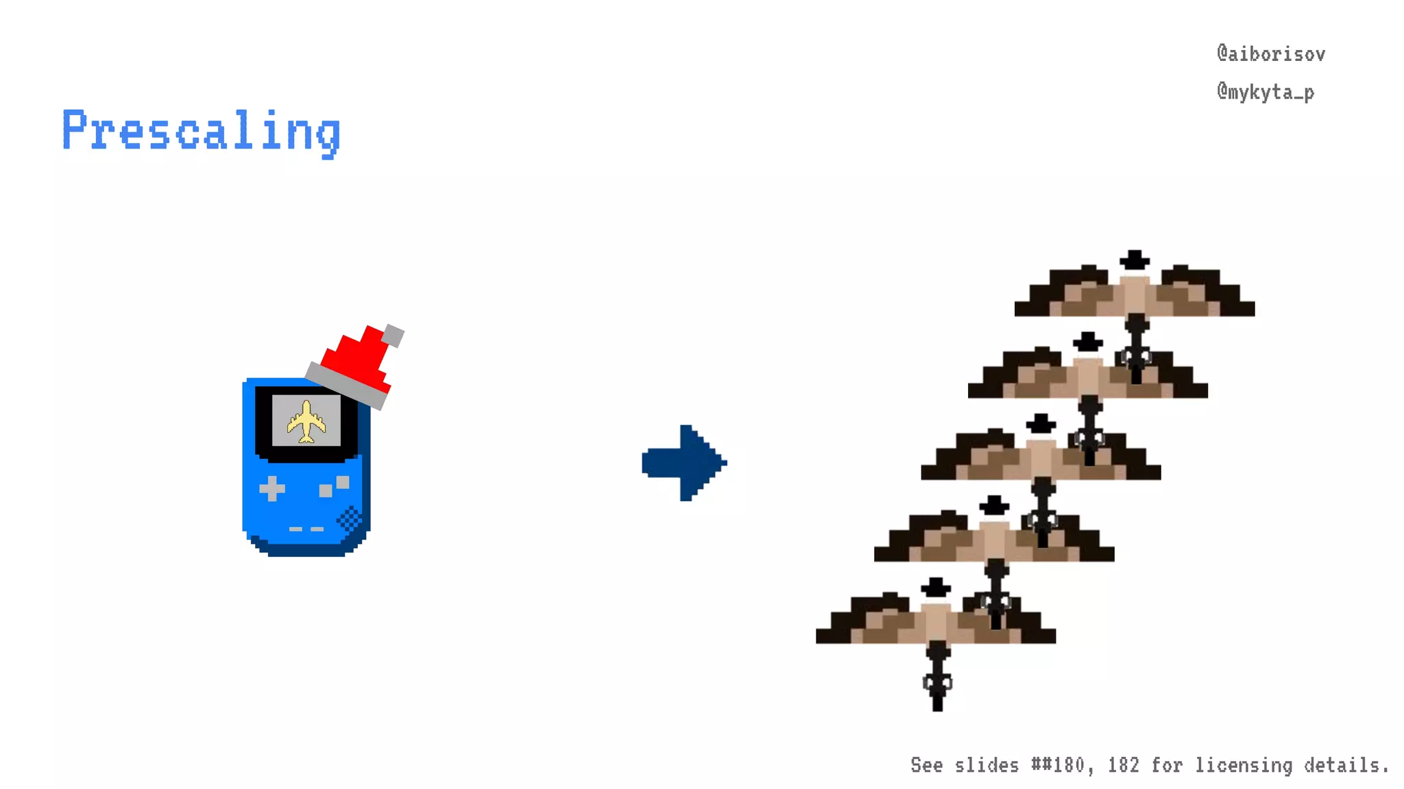 @aiborisov @mykyta_p Prescaling @aiborisov @mykyta_p See slides ##180, 182 for licensing details. 