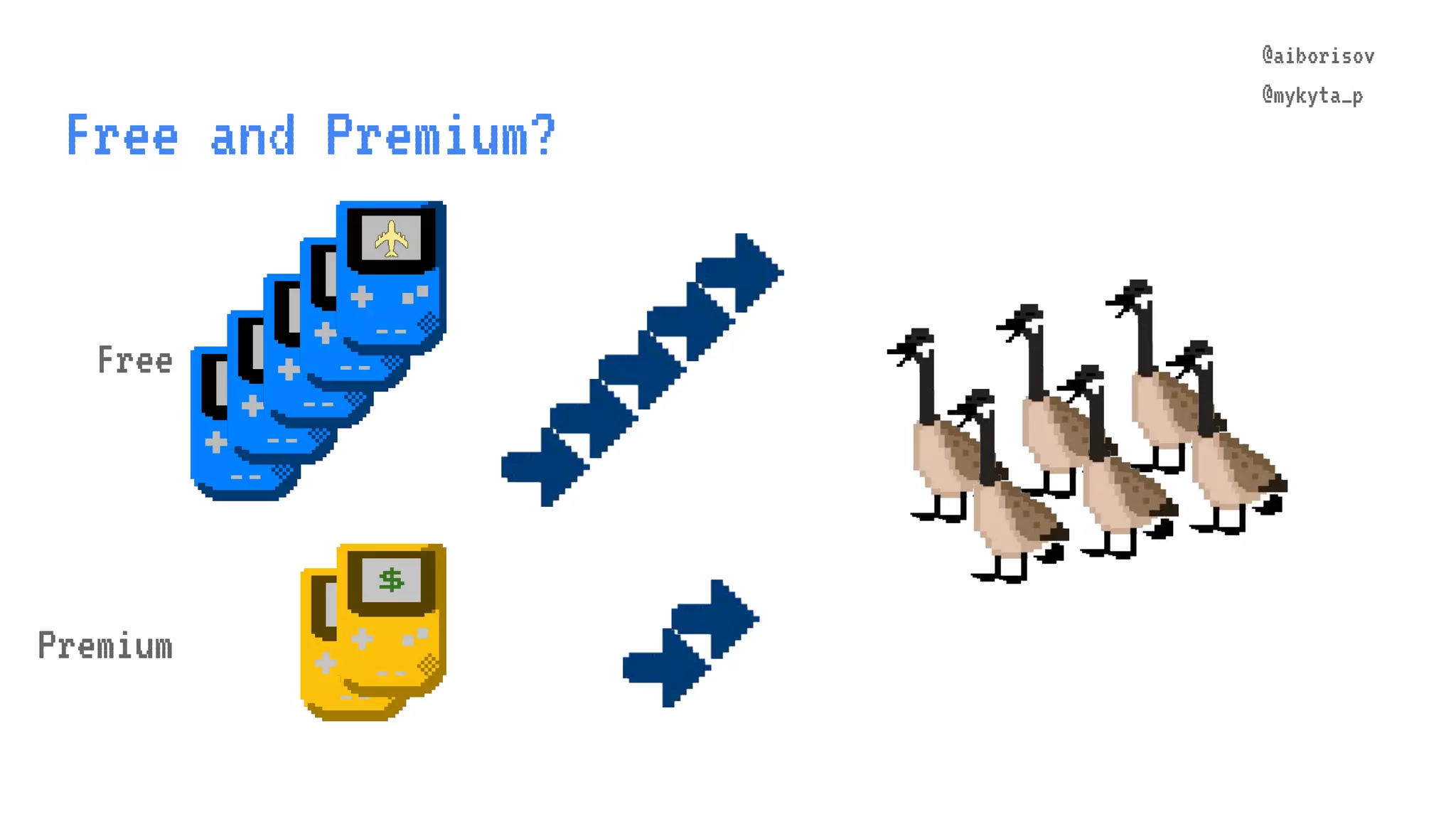 @aiborisov @mykyta_p $ Free and Premium? Free Premium $ 