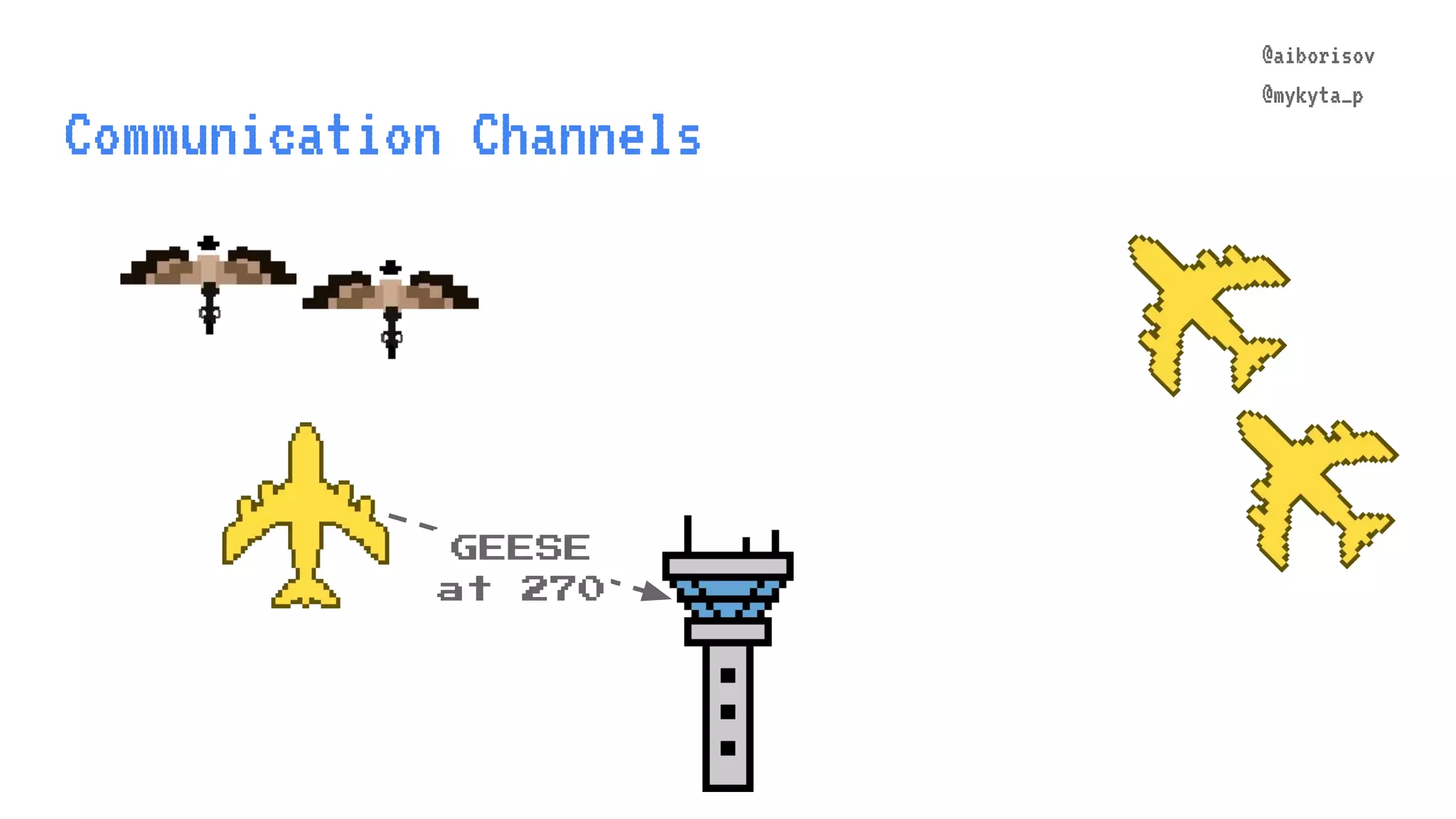 @aiborisov @mykyta_p GEESE at 270 Communication Channels @aiborisov @mykyta_p 