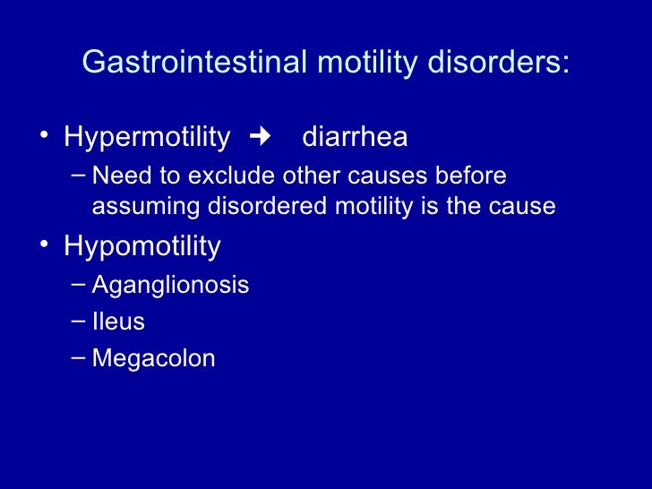 Gut motility lecture