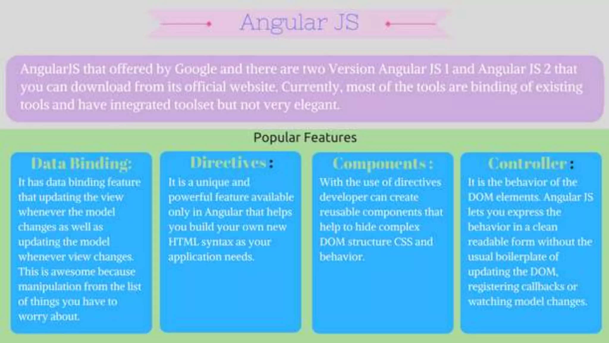 Latest Javascript MVC & Front End Frameworks 2017