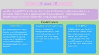 Latest Javascript MVC & Front End Frameworks 2017
