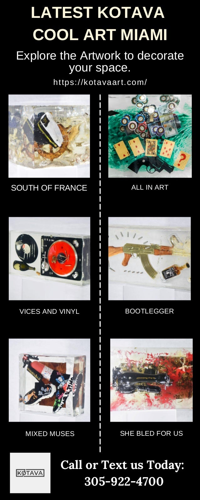 ----------------------------------------------
LATEST KOTAVA
COOL ART MIAMI
https://kotavaart.com/
SOUTH OF FRANCE ALL IN ...