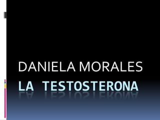 DANIELA MORALES
LA TESTOSTERONA

 