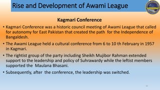 Latest rise and development of awami league | PPTX