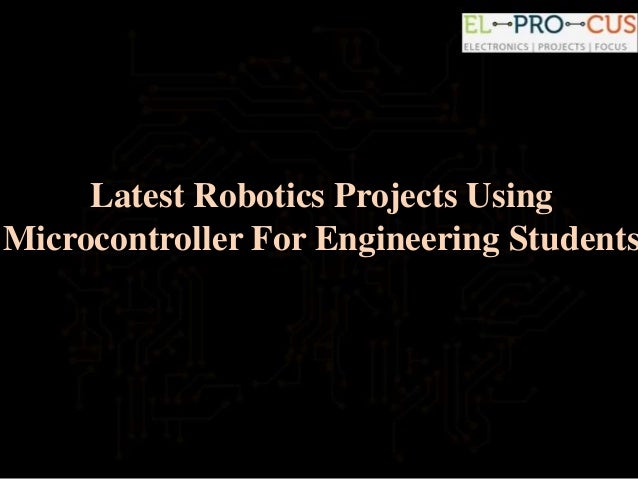 robotics projects using microcontroller