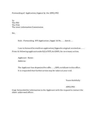 rti application letter format