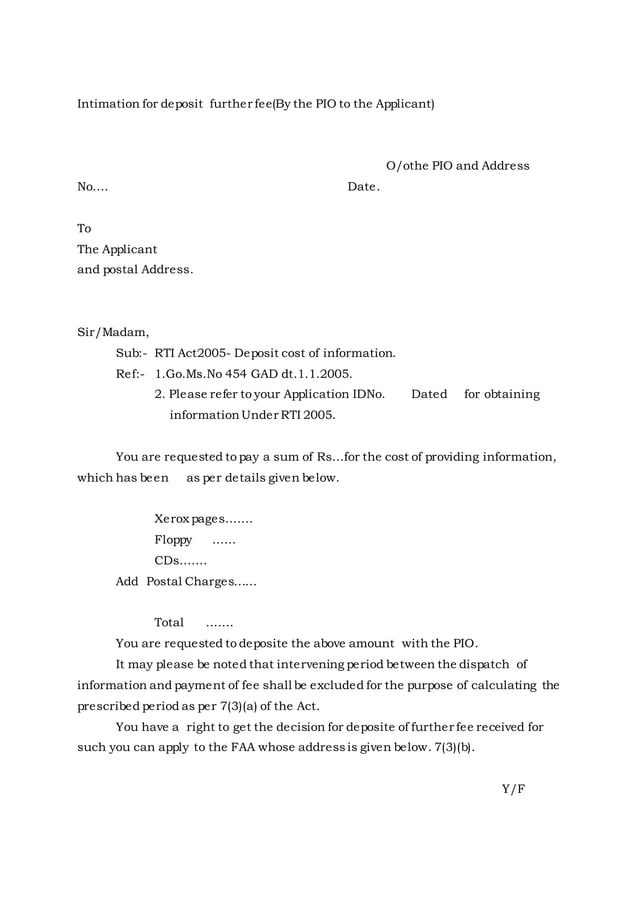 Latest rti letters | PDF