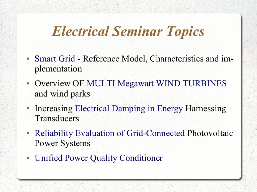 Latest Seminar Topics For Engineering MCA MSc Students