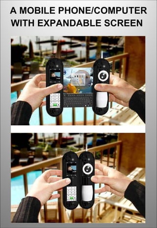 A MOBILE PHONE/COMPUTER WITH EXPANDABLE SCREEN   