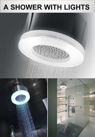A SHOWER WITH LIGHTS   