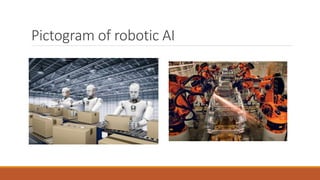 Pictogram of robotic AI
 