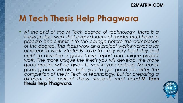 thesis for m tech computer science