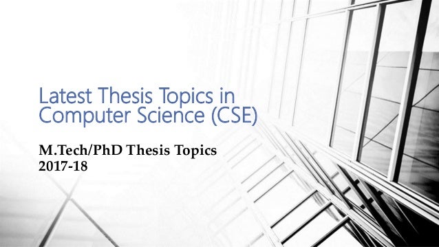 Computer Science Theses and Dissertations | Computer Science | Iowa State University phd thesis in computer science