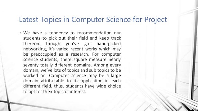 computer science topics essays