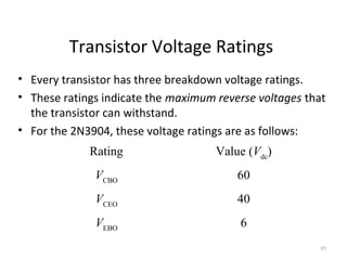 (Latest) topic 4 bipolar_junction_transistors | PPT